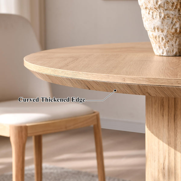 47" Round Fluted Pedestal Dining Table