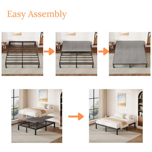 Foldable Bunkie Board with Breathable Mattress Support
