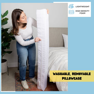 Bed Wedge Gap Filler Pillow for Headboard & Mattress