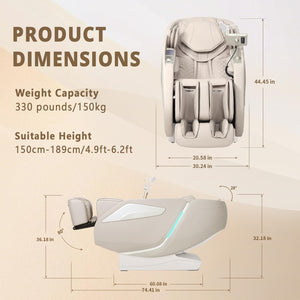 4D Massage Chair Full Body Zero Gravity Recliner