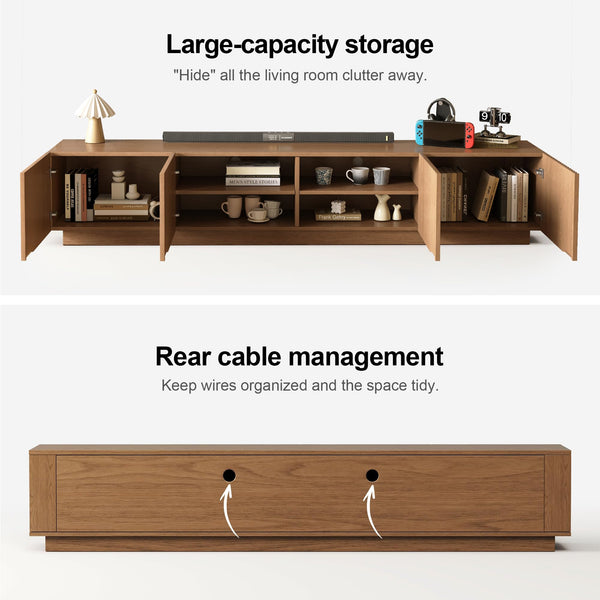 86.61" Mid-Century Modern TV Stand for TVs up to 85"