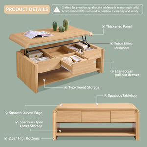 Lift Top Coffee Table with Storage