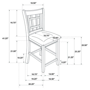 5-Piece Counter Height Dining Set with Extendable Oval Table