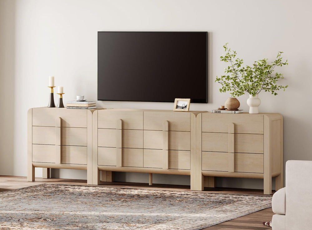 3-Piece Bedroom Dresser Set with 12 Drawers