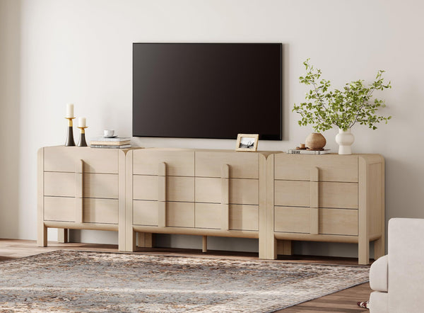 3-Piece Bedroom Dresser Set with 12 Drawers