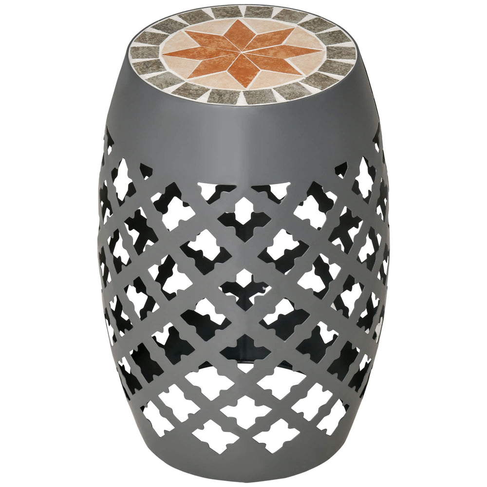 Mosaic Round Outdoor Side Table