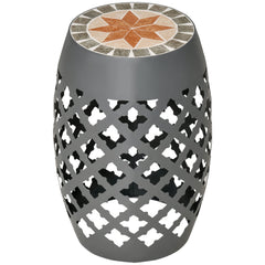 Mosaic Round Outdoor Side Table