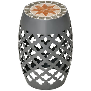Mosaic Round Outdoor Side Table