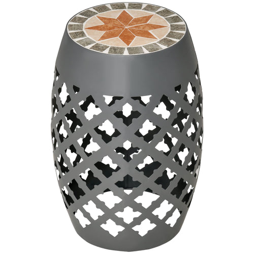 Mosaic Round Outdoor Side Table