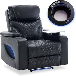 Electric Power Recliner Chair with Massage, Heating & Cooling Cup Holder