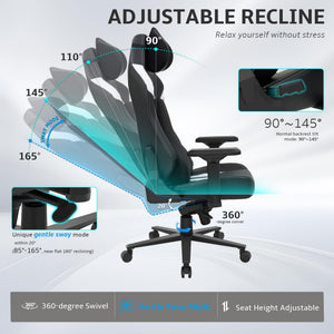 High Back Ergonomic Gaming Chair with 4D Armrests