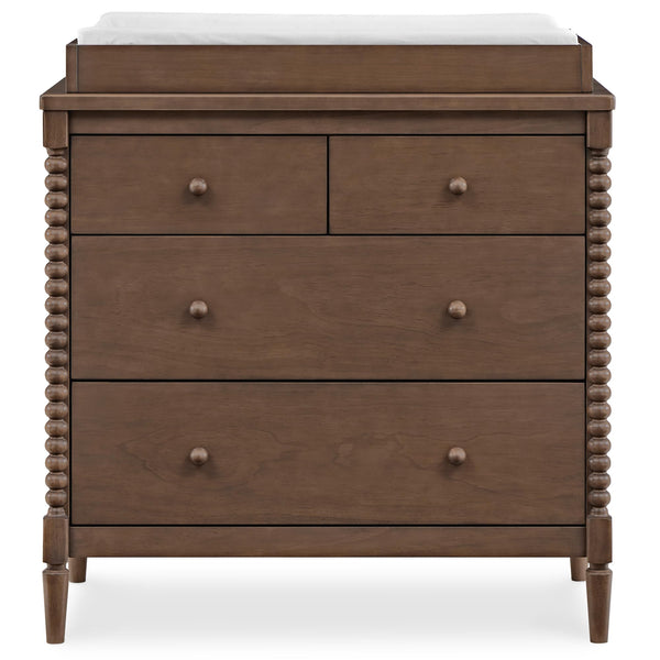 4-Drawer Dresser with Changing Top and Interlocking Drawers