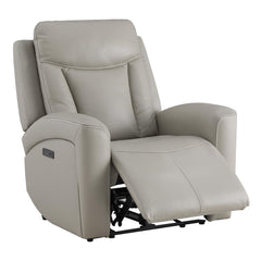 Super Zero-Gravity Power Recliner Chair with Genuine Leather & Dual Motors