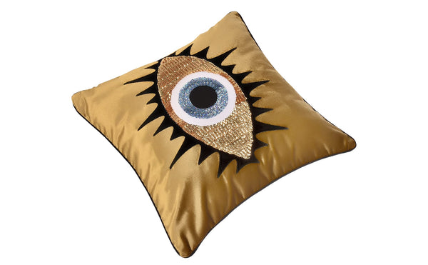 Evil Eye Velvet Throw Pillow Cover 18x18
