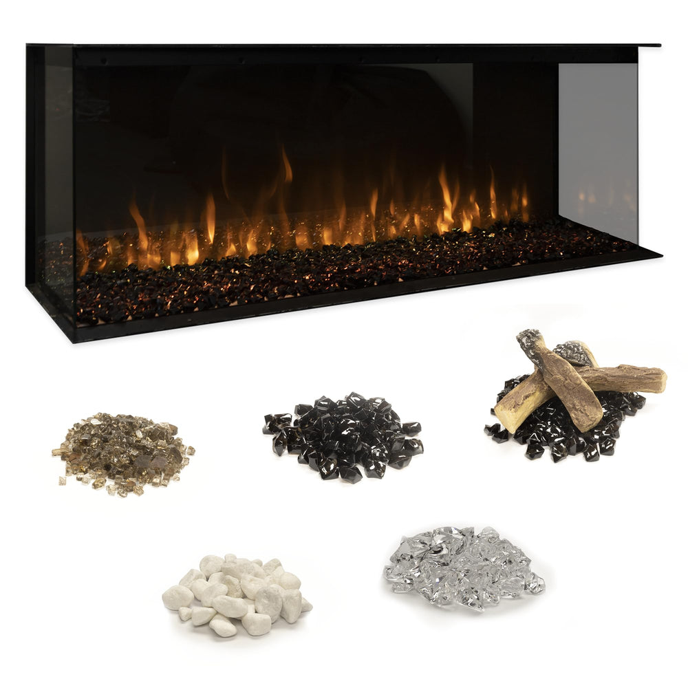 49" Multi-Sided Built-in Electric Fireplace