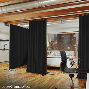 Blackout Room Divider Curtain – Floor to Ceiling, 9ft Tall x 14–18ft Wide