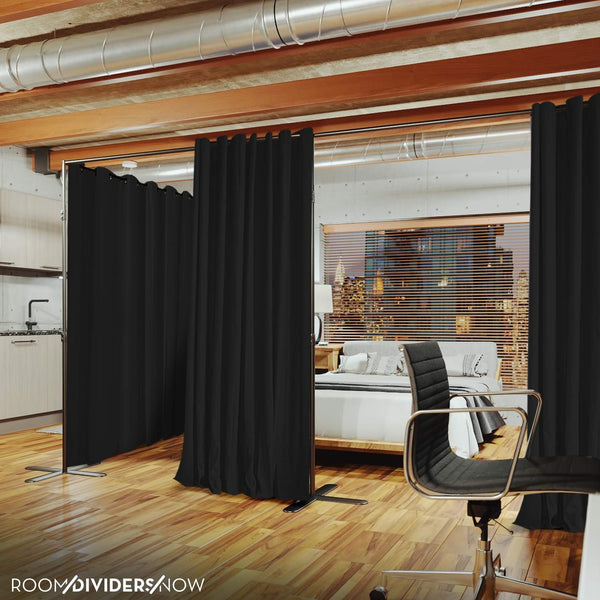 Blackout Room Divider Curtain – Floor to Ceiling, 9ft Tall x 14–18ft Wide