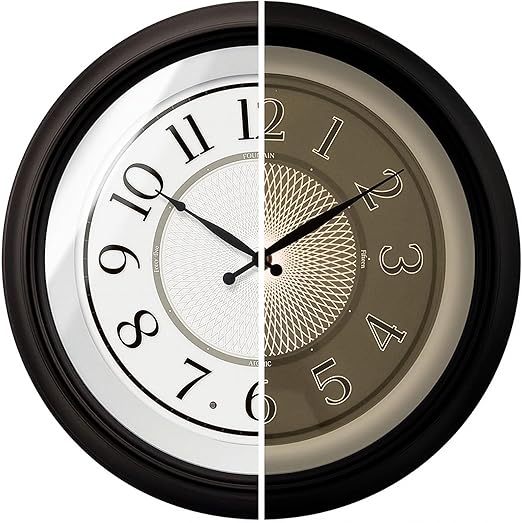 18 Inch Atomic Wall Clock with LED Night Light