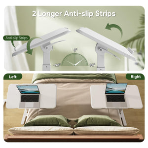 Rolling Laptop Desk with Lockable Wheels | Height Adjustable Standing Desk