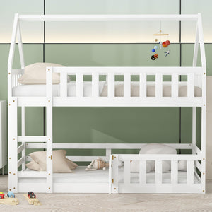 Twin Over Twin House Bunk Bed