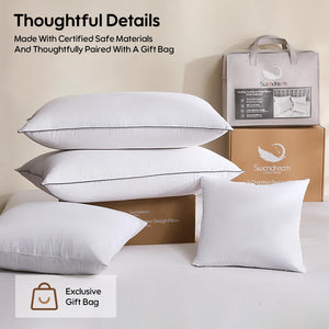 Goose Feather & Down King Pillows 2 Pack