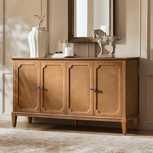 Mid-Century Modern Sideboard Cabinet with 4-Door Storage