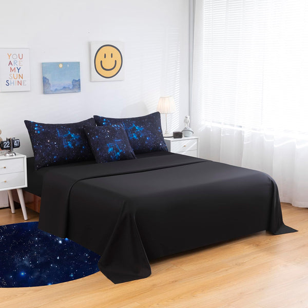 Galaxy Comforter Set – Twin Size, 6-Piece Bedding Set