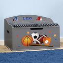 Kids Personalized Toy Box with Soft-Close Lid
