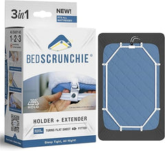 Bed Sheet Holder Straps with 360° Tightener & Gripper Clips