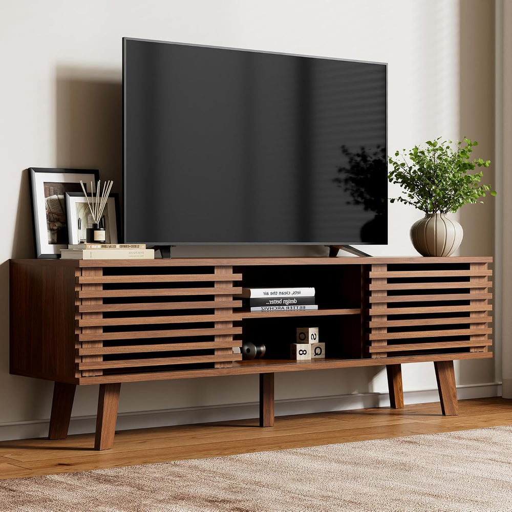 Living Room Table Set with Sliding Door Storage