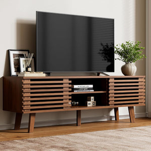 Living Room Table Set with Sliding Door Storage