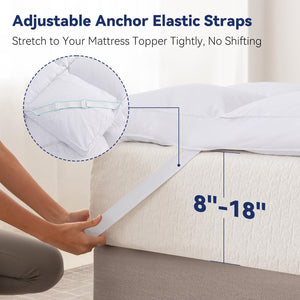 3-Inch Goose Feather Mattress Topper with Cotton Cover