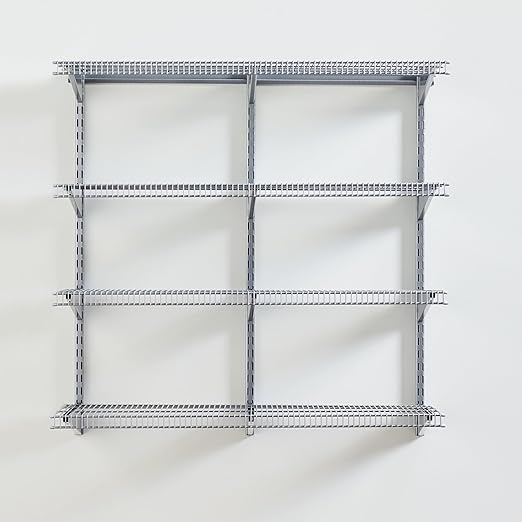 Wall Mount Pantry Shelving Kit 4-Shelf