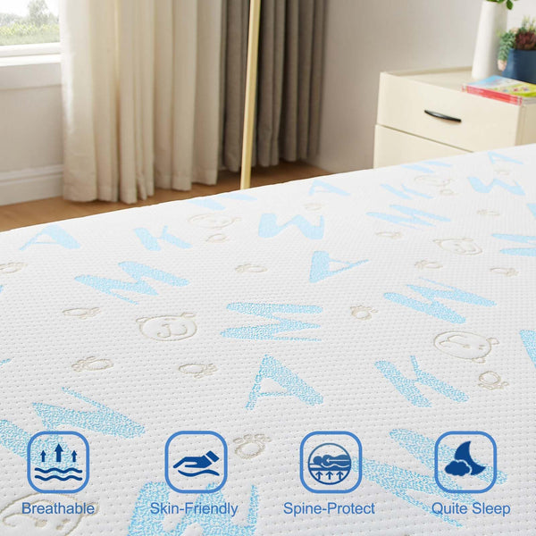 Memory Foam Mattress with Cooling Cover & CertiPUR-US Certified