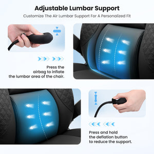 Big & Tall Ergonomic Office Chair – 500 LBS, 5D Arms, Lumbar Support