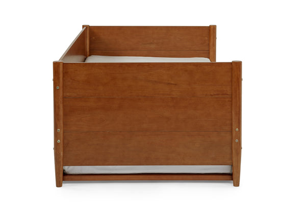 Mid-Century Modern Twin Daybed with Trundle