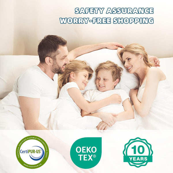 Gel Memory Foam Hybrid Mattress – Medium Firm, Pocket Spring, Fiberglass Free
