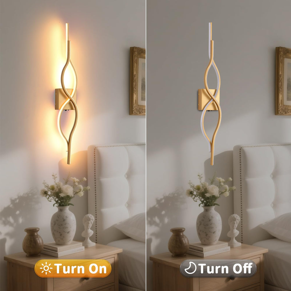 LED Wall Sconces Set of 2 – Dimmable, Remote Control, USB Rechargeable