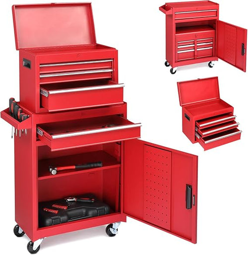 4-Drawer Rolling Tool Chest with Wheels & Lock