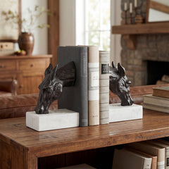 Horse Head Bookends, Set of 2