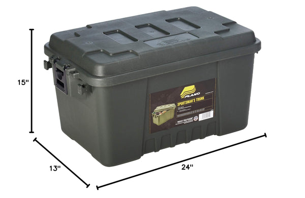 56-Quart Stackable Plastic Storage Trunk – 2 Pack