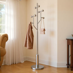 Freestanding Coat Rack with Marble Base