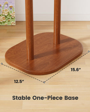 Freestanding Hall Tree Coat Rack with 8 Hooks & Storage Shelf