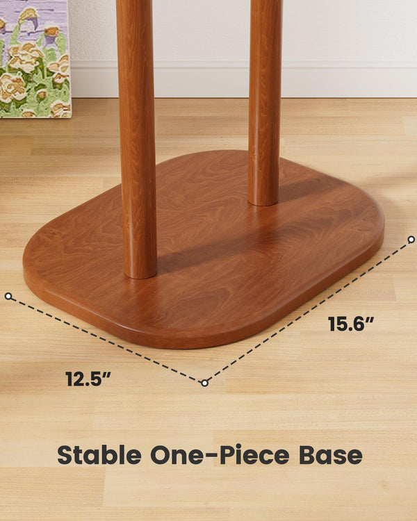 Freestanding Hall Tree Coat Rack with 8 Hooks & Storage Shelf