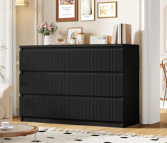 6 Drawer Dresser with Fluted Panels