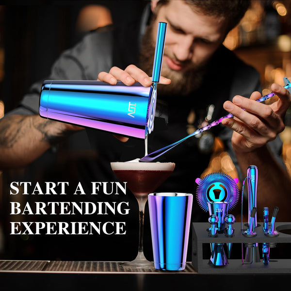 12-Piece Cocktail Shaker & Bartender Kit