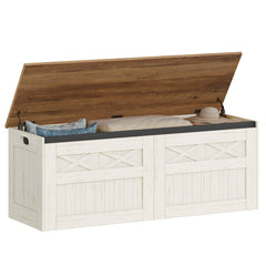 Farmhouse Storage Chest Bench Lift-Top 47.2"