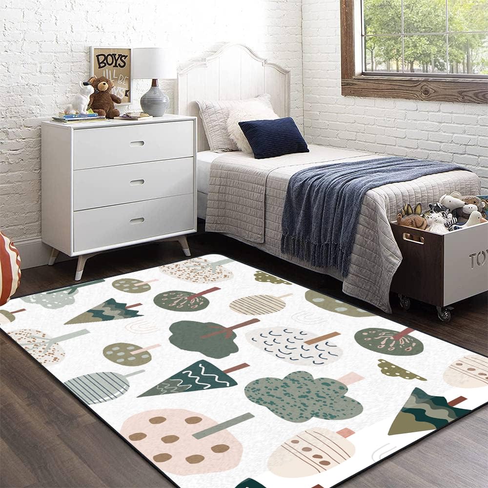 5x8 Soft Kids Area Rug – Non-Slip Plush Carpet for Bedroom & Playroom