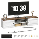 Farmhouse Floating TV Stand with Doors