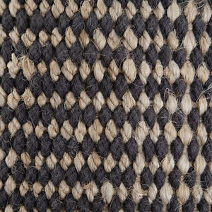 Round Braided Jute Pouf Ottoman
